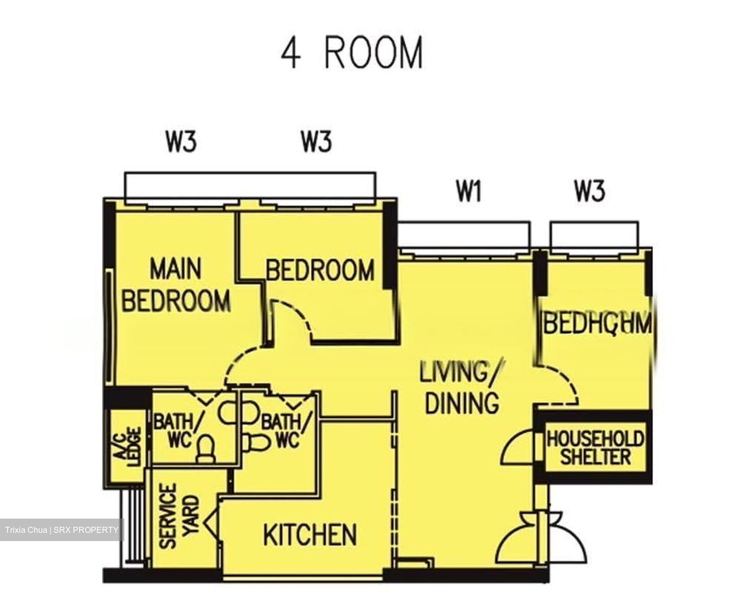 Blk 419A Waterfront II @ Northshore (Punggol), HDB 4 Rooms #626988341